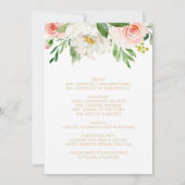 Invitation Week-end de Bachelorette Géométrique Verdure & Or (Dos)