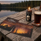 Invitation Week-end de Bachelorette Halloween sur le lac