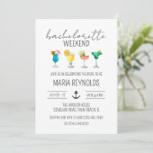 Invitation Week-end de Bachelorette Nautique (Debout devant)