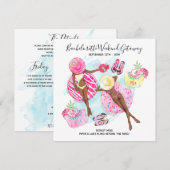 Invitation Week-end de Beach entre filles pour Enterrement de (Devant / Derrière)