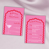 Invitation Week-End De Bikinis Et Martinis Rose Bachelorette