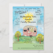 Invitation Week-end de camping de retrouvailles familiales (Devant)