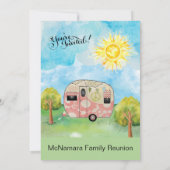 Invitation Week-end de camping de retrouvailles familiales (Dos)