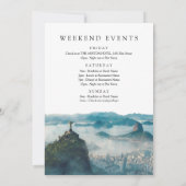 Invitation Week-end de célibataire à Rio de Janeiro à l'aquar (Dos)