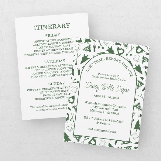 Invitation Week-end de célibataire au Modern Green Camp