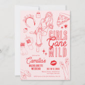 Invitation Week-end de célibataire au spa pour filles décontr (Devant)