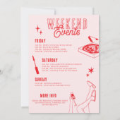 Invitation Week-end de célibataire au spa pour filles décontr (Dos)