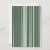 Invitation Week-end de célibataire avec un nœud coquette vert (Dos)