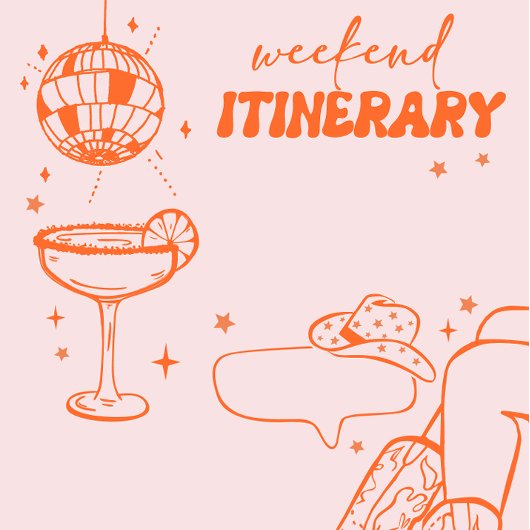 Invitation Week-end de célibataire Cowgirl Disco Rodeo