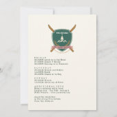 Invitation Week-end de célibataire de ski Powder & Prosecco (Dos)
