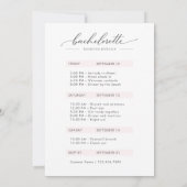 Invitation Week-end de célibataire écriture fantaisie Ivre d' (Dos)