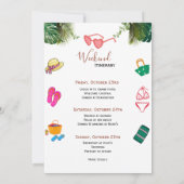 Invitation Week-end de célibataire estivale avec scénario mod (Dos)