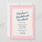 Invitation Week-end de célibataire fantaisiste doodle dessiné (Devant)