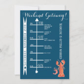 Invitation Week-end de célibataire homard à l'aquarelle (Devant)