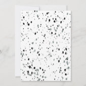 Invitation Week-end de célibataire noir et blanc (Dos)