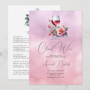 Invitation Week-end de célibataire On Cloud Wine