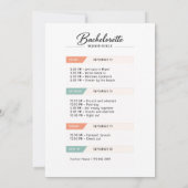 Invitation Week-end de célibataire plage Bikinis et Martinis (Dos)