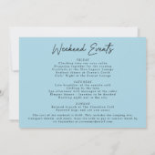 Invitation Week-end de célibataire plage Cowgirl Côtière (Dos)