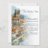 Invitation Week-end de célibataire sur la côte italienne (Devant)