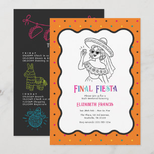 Invitation Week-end de dernière fête mexicaine pour l'enterre