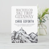 Invitation Week-end de détente pour enterrement de vie de gar (Debout devant)