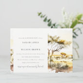 Invitation Week-end de dîner sur le thème du paysage africain (Debout devant)