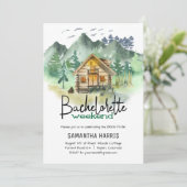 Invitation Week-end de enterrement de vie de jeune fille Wate (Debout devant)