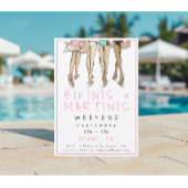 Invitation Week-end de fête Bikinis et Martinis 
