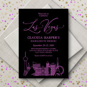 Invitation Week-end de fête de Bachelorette sur le Strip de L