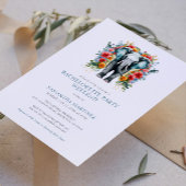Invitation Week-end de fête de fiançailles de l'éléphant flor