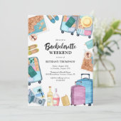 Invitation Week-end de Fiançailles Filles Trip (Debout devant)