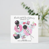 Invitation Week-end de filles à la plage pour l'enterrement d (Debout devant)