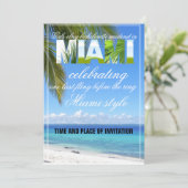 Invitation Week-end de filles d'été à Miami pour enterrement  (Debout devant)