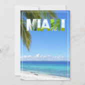 Invitation Week-end de filles d'été à Miami pour enterrement  (Dos)