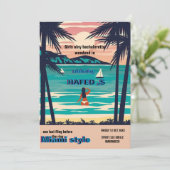 Invitation Week-end de filles d'été à Miami pour enterrement (Debout devant)