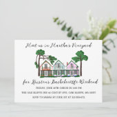 Invitation Week-end de filles pour l'enterrement de vie de je (Debout devant)