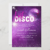 Invitation Week-end de jeune fille en rose néon violet Derniè (Devant)