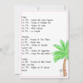 Invitation Week-end de la fête de bachelorette Bikinis & Mart (Dos)