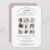 Invitation Week-end de la Fête du Glamping (Devant / Derrière)