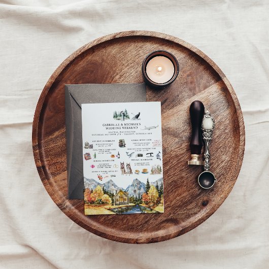 Invitation Week-end de mariage à Seattle | Itinéraire