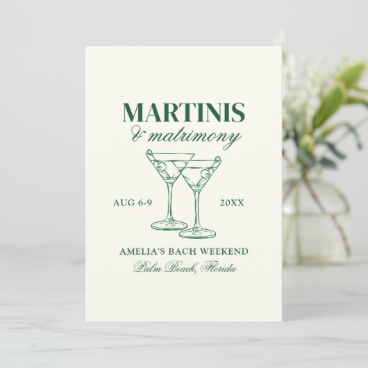 Invitation Week-end de maris et mariage (Debout devant)