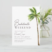 Invitation Week-end de Palm Tropical Moderne (Debout devant)