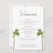 Invitation Week-end de Palm Tropical Moderne (Dos)