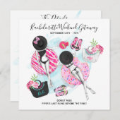 Invitation Week-end de plage de Bachelorette (Devant / Derrière)