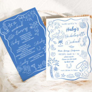 Invitation Week-end de poules en bord de mer pour l'enterreme