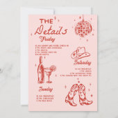 Invitation Week-end de rodéo pour l'enterrement de vie de jeu (Dos)