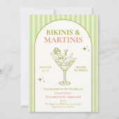 Invitation Week-end d'enterrement avec Bikinis et Martinis (Devant)