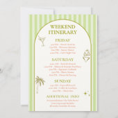 Invitation Week-end d'enterrement avec Bikinis et Martinis (Dos)