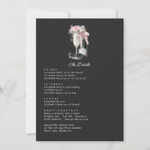 Invitation Week-end d'enterrement Bach & Boujee Monogram (Dos)