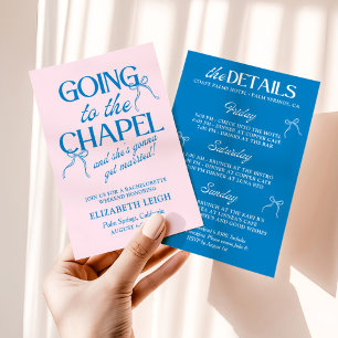 Invitation Week-end d'enterrement de vie de jeune fille au Ch